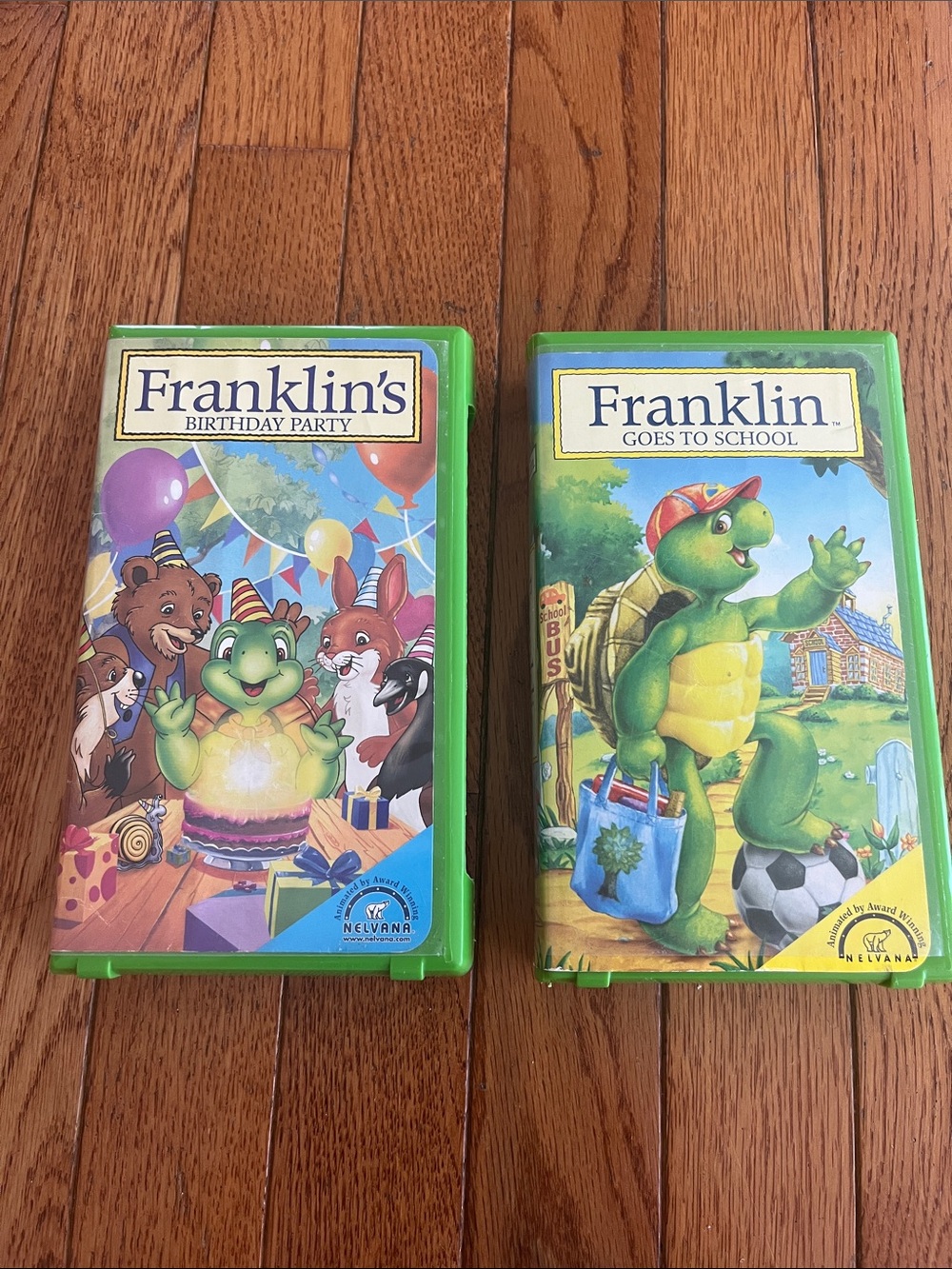 Franklin VHS Tapes Goes to School Birthday Party Nelvana Analog 90s 1997